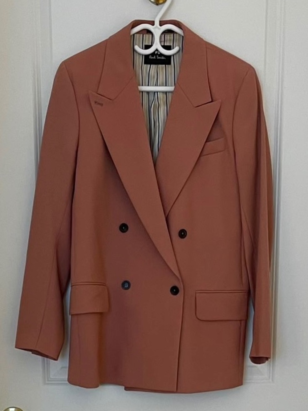 Paul Smith Double-Breasted Blazer in Terracotta